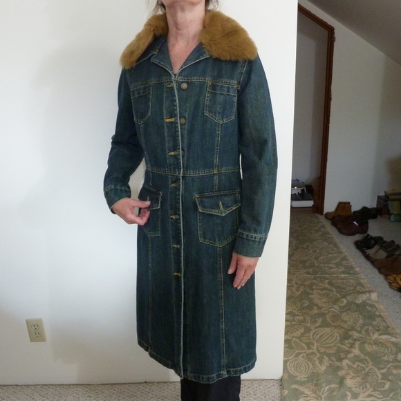 long jean coat
